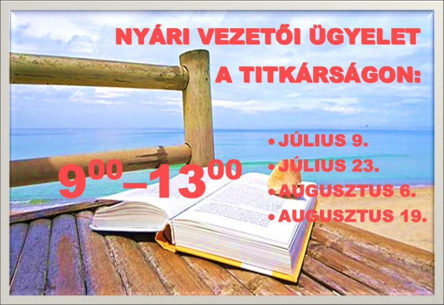 nyariugyelet