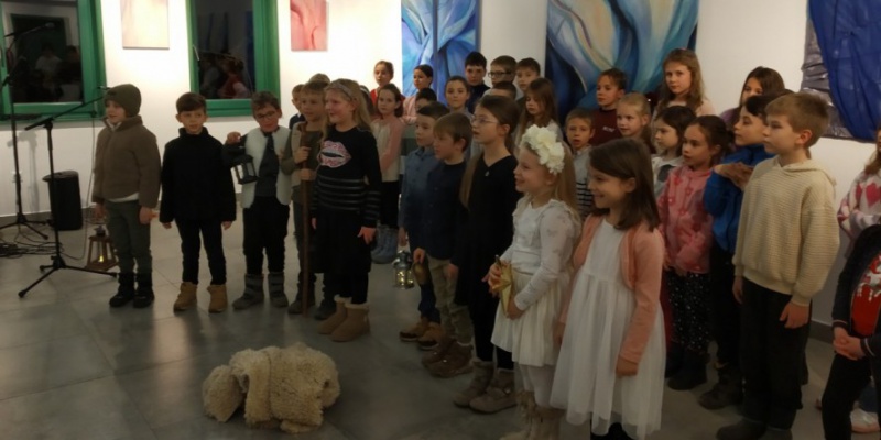 Adventi első gyertyagyújtás